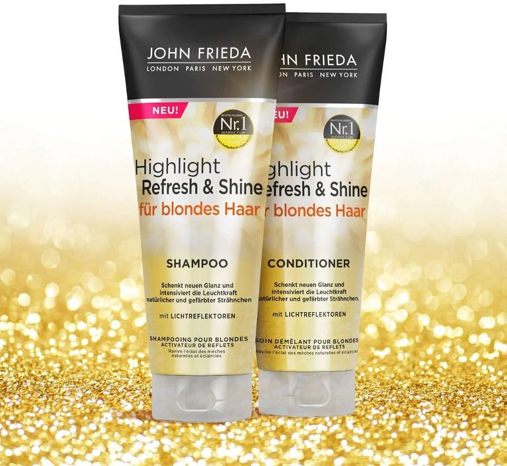 شامپو درخشان کننده و احیا کننده هایلایت موهای بلوند جان فریدا - درخشش جدید می بخشد و روشنایی هایلایت ها را افزایش می دهد 250 میلی لیتر شامپو درخشان کننده و احیا کننده هایلایت موهای بلوند جان فریدا - درخشش جدید می بخشد و روشنایی هایلایت ها را افزایش می دهد 250 میلی لیتر