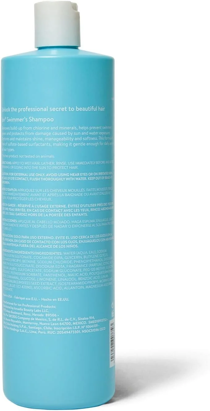 شامپو شناگر آیون، از بین برنده تجمع کلر و مواد معدنی، بدون سولفات، وگان شامپو شناگر آیون، از بین برنده تجمع کلر و مواد معدنی، بدون سولفات، وگان