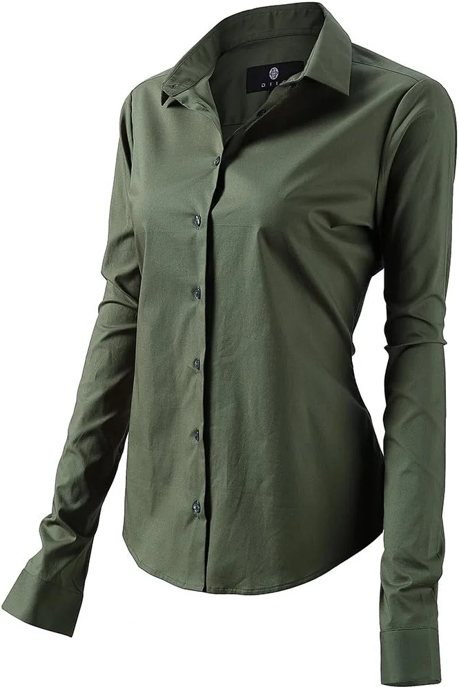 پیراهن آستین بلند زنانه - تونیک اداری شیک - بلوز تی شرت مد روز زنانه