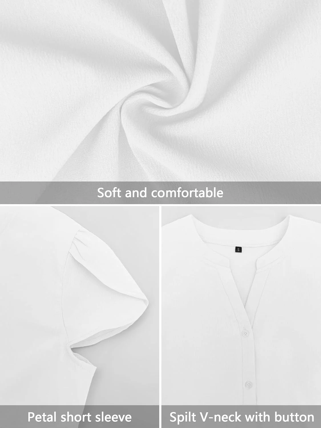 بلوز زنانه Elesomo، آستین کوتاه، یقه هفت، تاپ تابستانی، تونیک غیر رسمی بلوز زنانه Elesomo، آستین کوتاه، یقه هفت، تاپ تابستانی، تونیک غیر رسمی