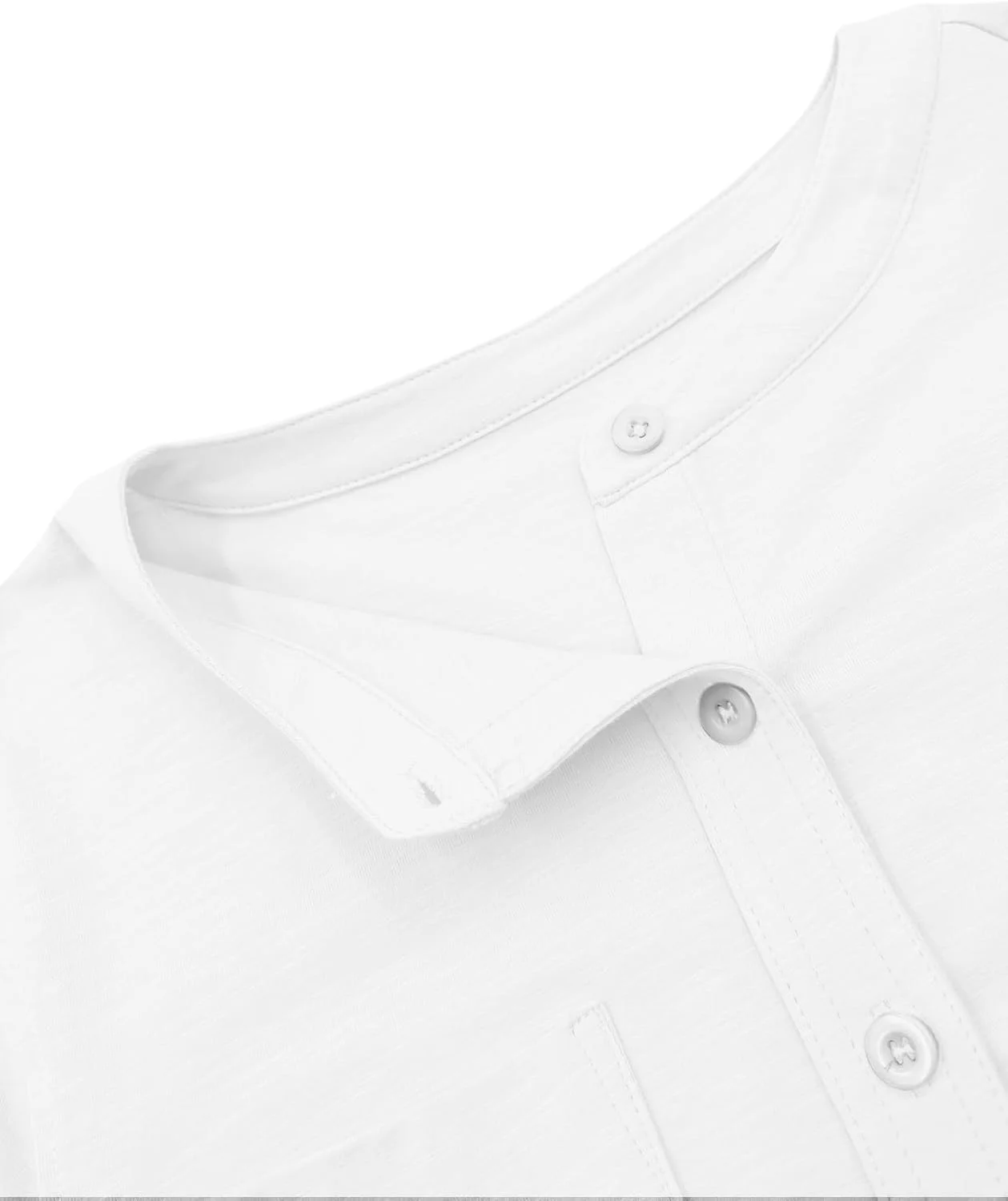 سانبورای بلوز آستین بلند زنانه یقه گرد دکمه دار با جیب