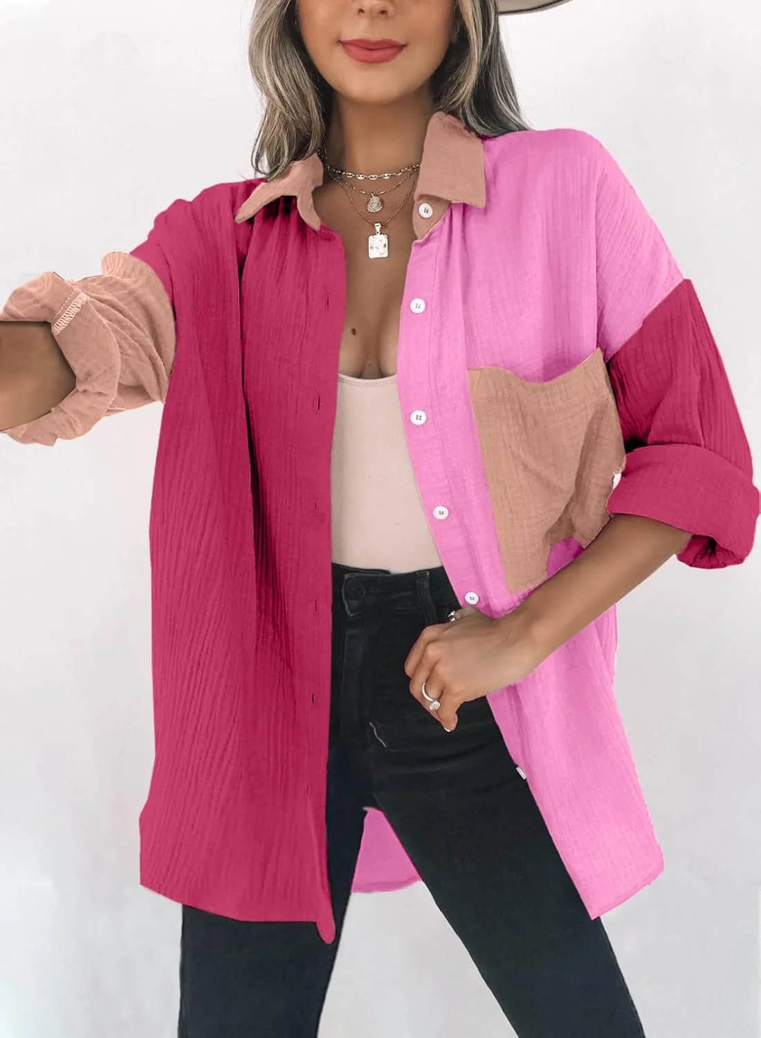 تاپ زنانه Dokotoo، لباس های مد روز تابستانی 2021، تاپ های رکابی دکمه دار غیر رسمی، جلیقه بدون آستین ساده و یکدست - خاکستری