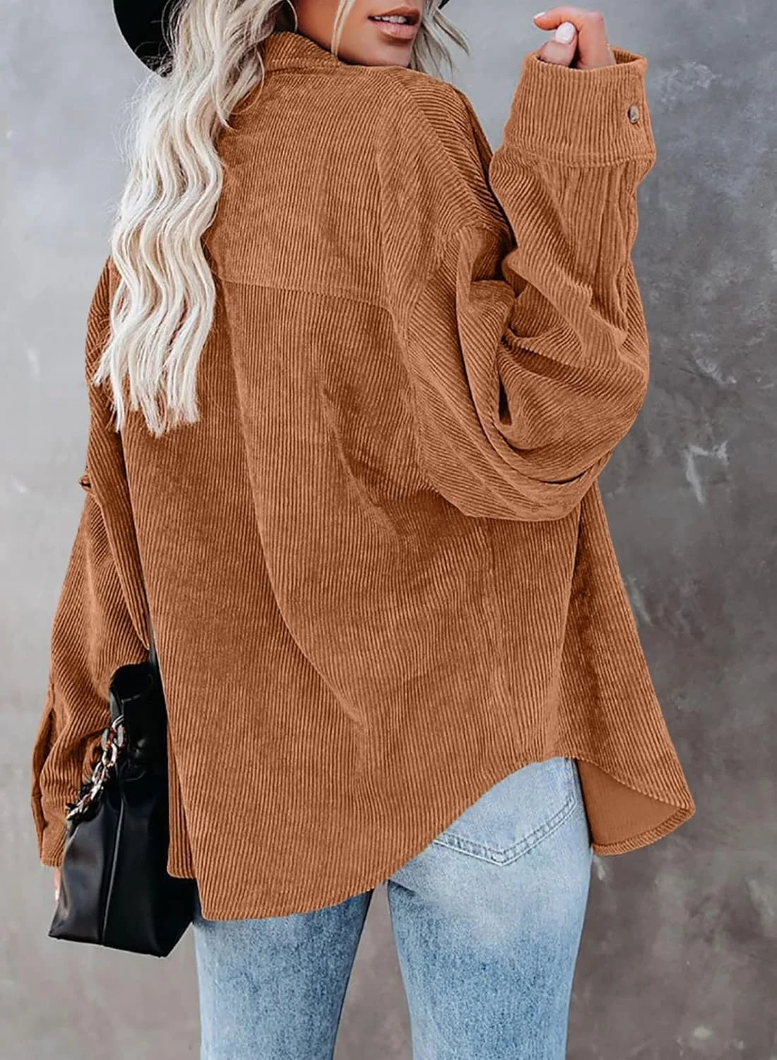 Dokotoo ژاکت بافتنی بلند زنانه دکمه دار با جیب و جلوی باز