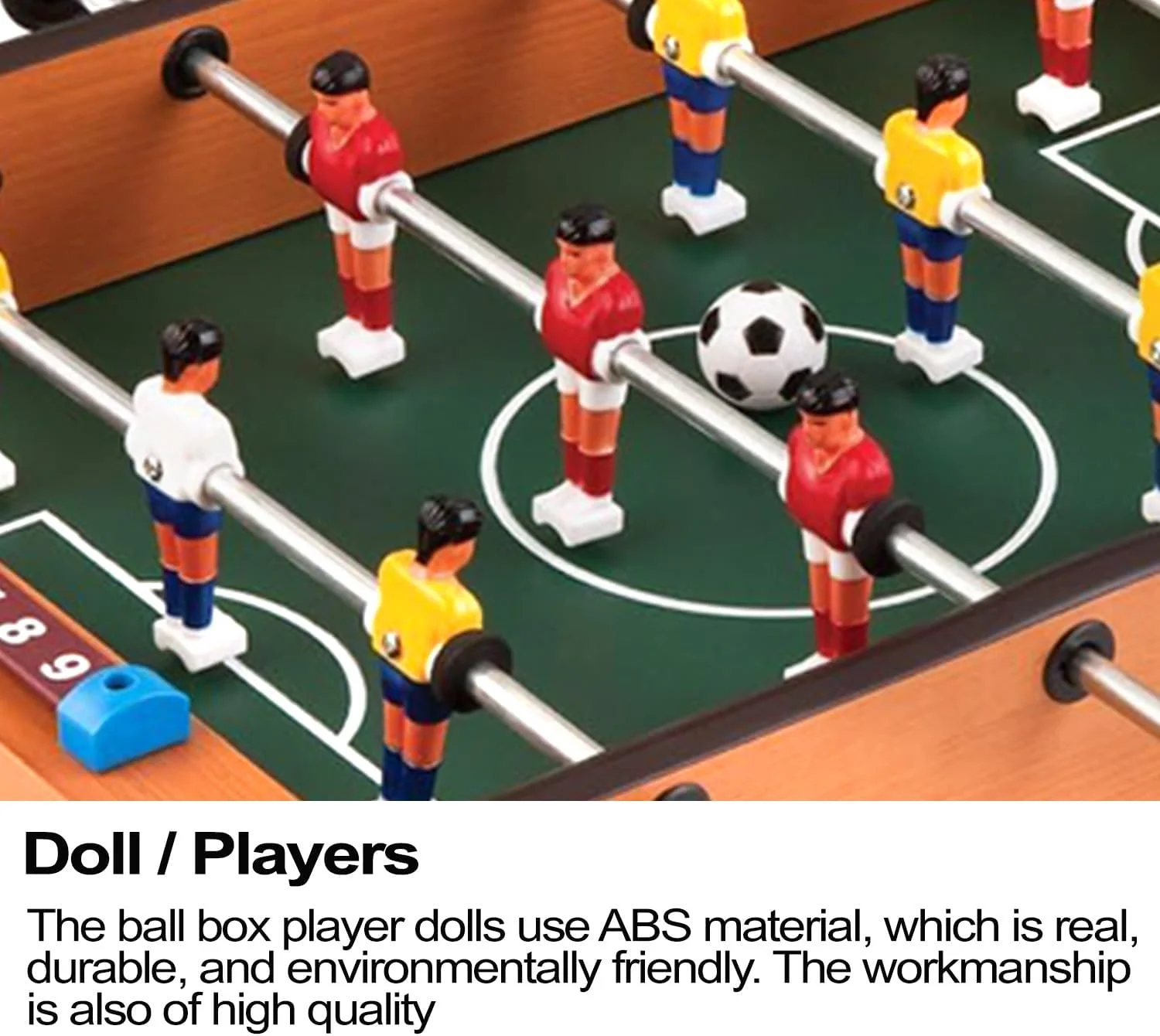 میز فوتبال دستی رومیزی SKY LAND: ست بازی فوتبال/فوتبال دستی کوچک قابل حمل برای بزرگسالان و کودکان - شامل دو توپ و نگهدارنده امتیاز میز فوتبال دستی رومیزی SKY LAND: ست بازی فوتبال/فوتبال دستی کوچک قابل حمل برای بزرگسالان و کودکان - شامل دو توپ و نگهدارنده امتیاز