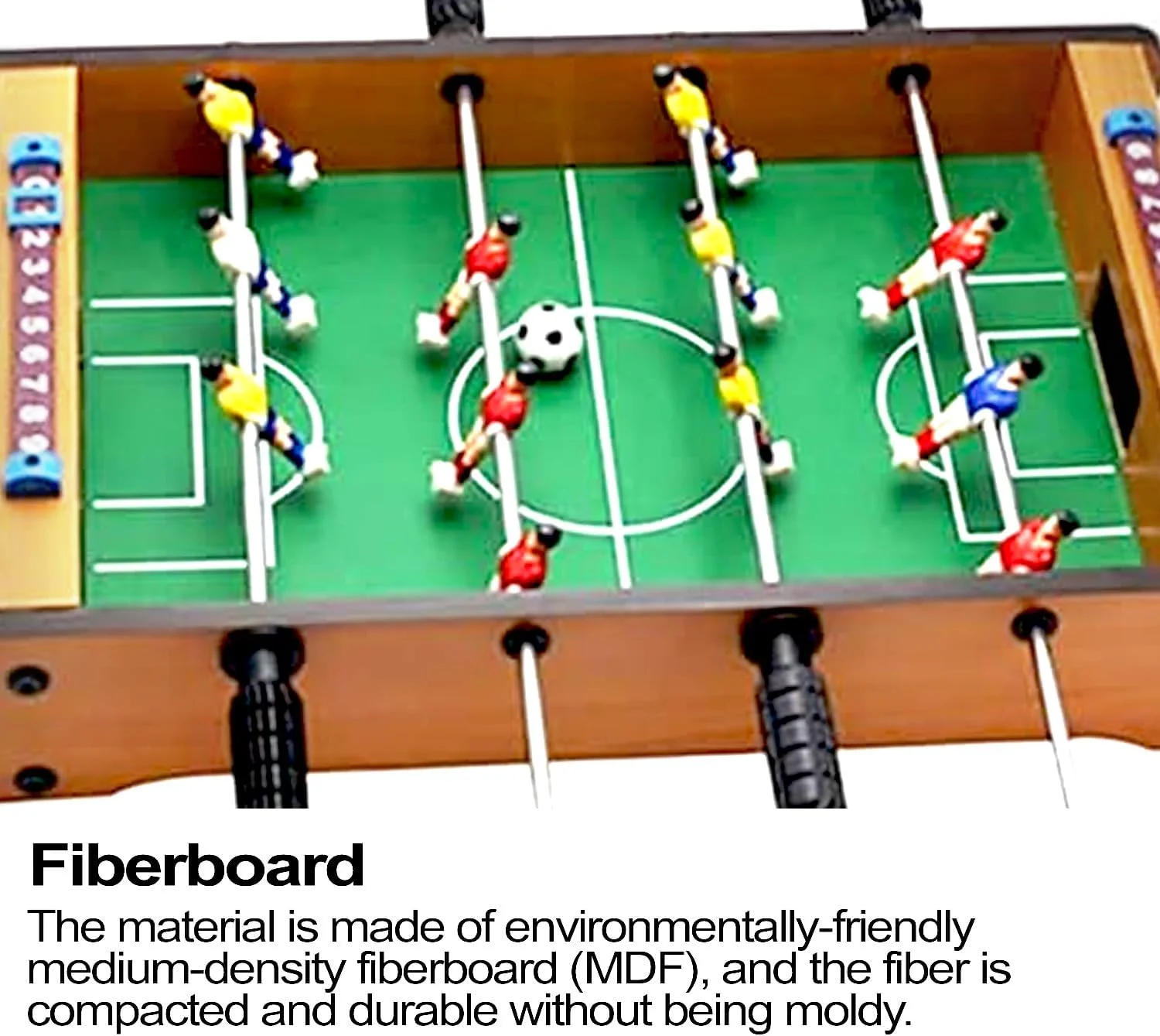 میز فوتبال دستی رومیزی SKY LAND: ست بازی فوتبال/فوتبال دستی کوچک قابل حمل برای بزرگسالان و کودکان - شامل دو توپ و نگهدارنده امتیاز میز فوتبال دستی رومیزی SKY LAND: ست بازی فوتبال/فوتبال دستی کوچک قابل حمل برای بزرگسالان و کودکان - شامل دو توپ و نگهدارنده امتیاز