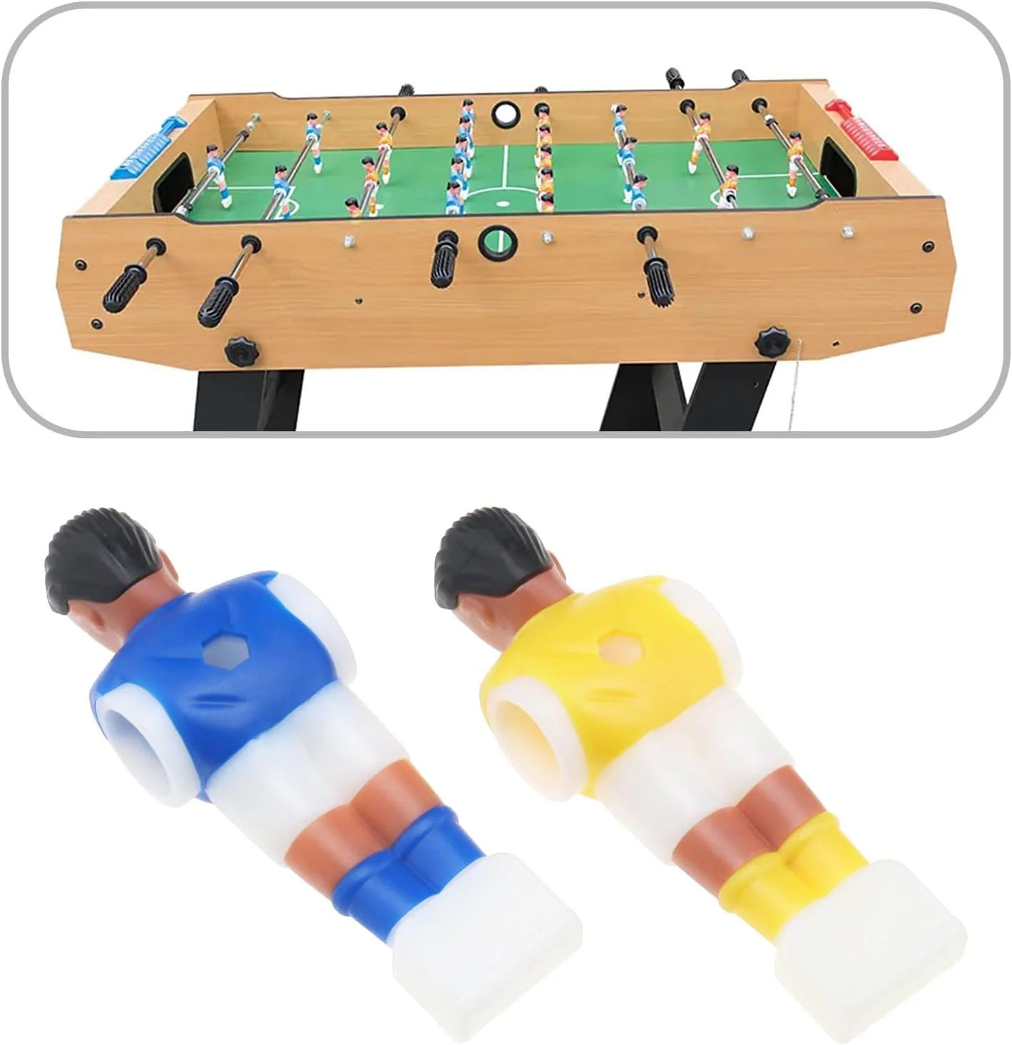 SG Store مجموعه 22 عددی آدمک فوتبال دستی، مناسب برای میله 15.9 میلی متری، آدمک پلاستیکی زرد و آبی SG Store مجموعه 22 عددی آدمک فوتبال دستی، مناسب برای میله 15.9 میلی متری، آدمک پلاستیکی زرد و آبی