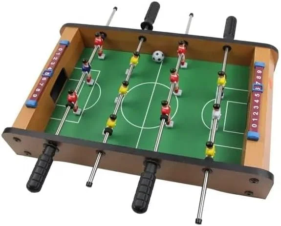 میز فوتبال چوبی نئو کلاسیک، ست بازی تخته ای فوتبال رومیزی اسباب بازی ورزشی (51.3 * 7.5 * 30.5 سانتی متر)