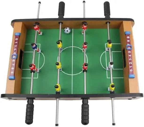 میز فوتبال چوبی نئو کلاسیک، ست بازی تخته ای فوتبال رومیزی اسباب بازی ورزشی (51.3 * 7.5 * 30.5 سانتی متر)