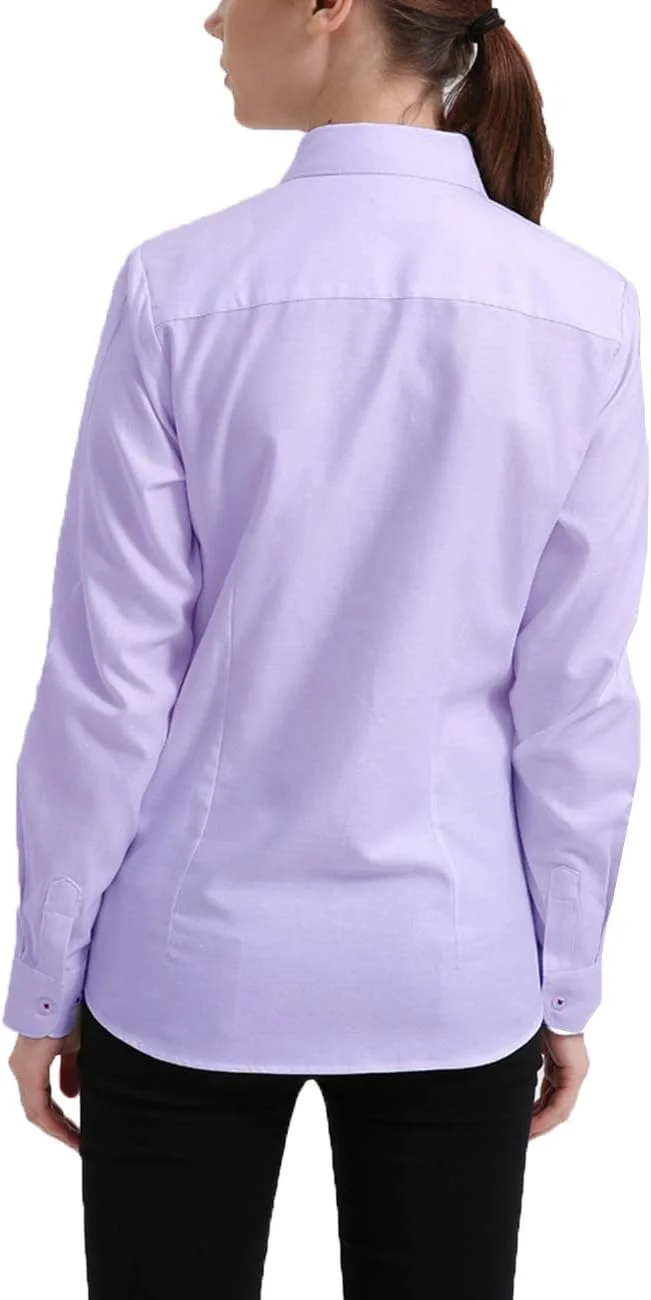 پیراهن های دکمه دار جین زنانه Dioufond آستین بلند