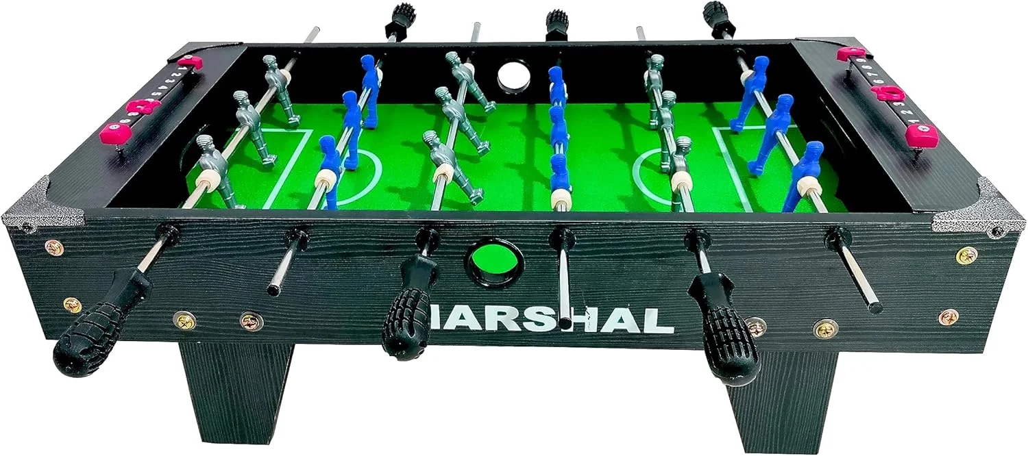 فوتبال دستی رومیزی تاشو و قابل حمل مارشال فیتنس - بازی مینی فوتبال دستی برای کودکان و بزرگسالان، مدل MF-TB68، ایده آل برای خانه و مسافرت فوتبال دستی رومیزی تاشو و قابل حمل مارشال فیتنس - بازی مینی فوتبال دستی برای کودکان و بزرگسالان، مدل MF-TB68، ایده آل برای خانه و مسافرت