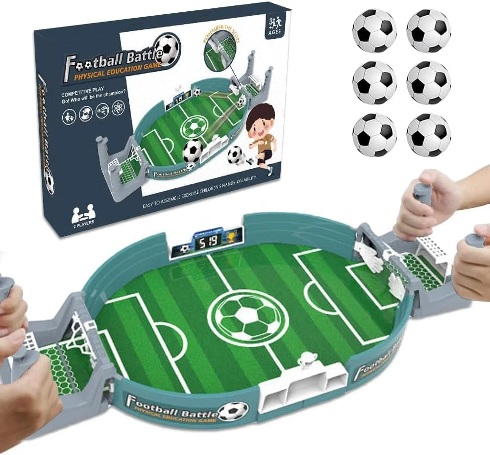 بازی فوتبال دستی رومیزی مارشال فیتنس - سایز متوسط با 6 توپ، اسباب بازی تعاملی و سرگرم کننده برای کودکان و بزرگسالان، ایده آل برای مهمانی های خانوادگی و هدیه تولد بازی فوتبال دستی رومیزی مارشال فیتنس - سایز متوسط با 6 توپ، اسباب بازی تعاملی و سرگرم کننده برای کودکان و بزرگسالان، ایده آل برای مهمانی های خانوادگی و هدیه تولد
