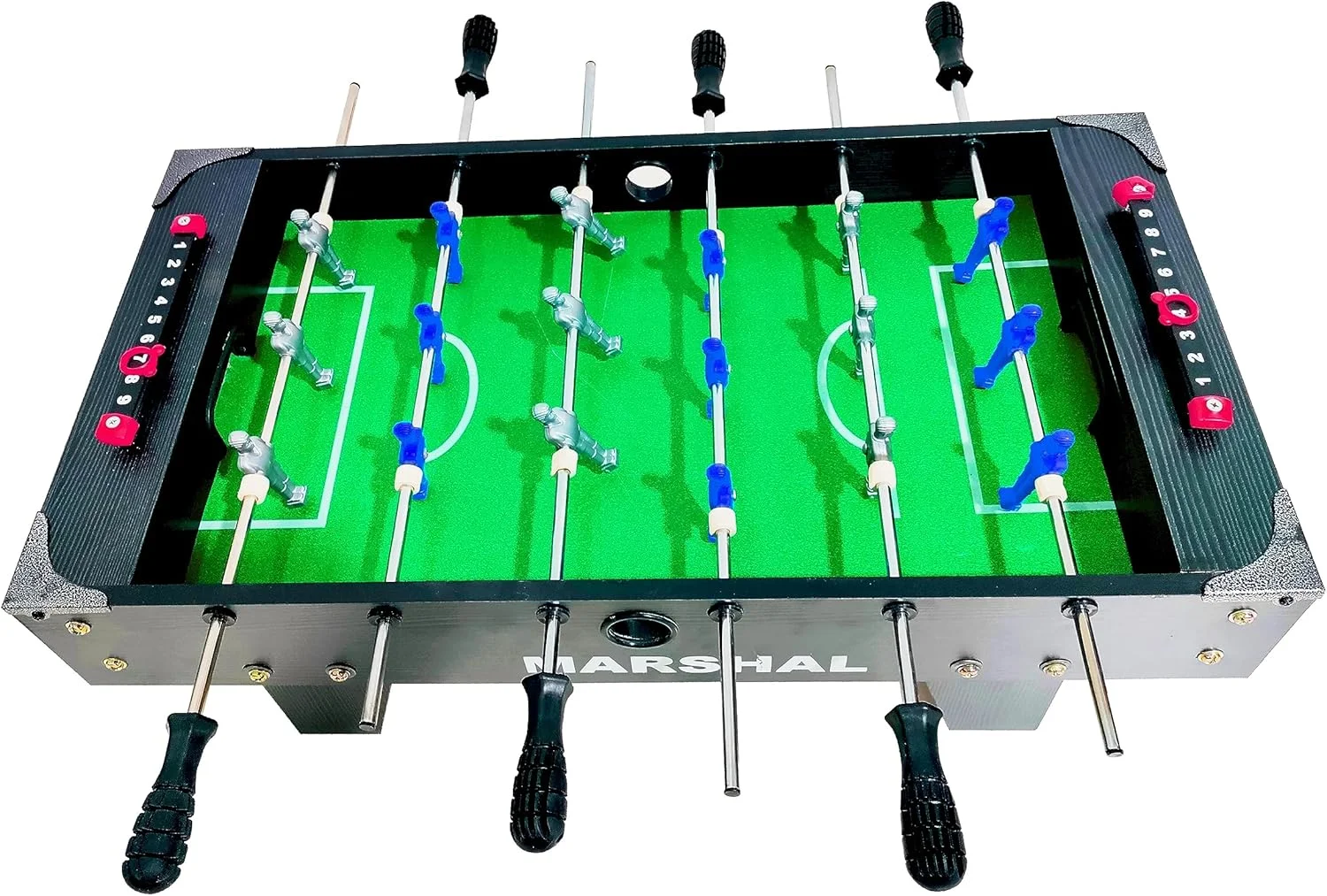 فوتبال دستی رومیزی تاشو و قابل حمل مارشال فیتنس - بازی مینی فوتبال دستی برای کودکان و بزرگسالان، مدل MF-TB68، ایده آل برای خانه و مسافرت فوتبال دستی رومیزی تاشو و قابل حمل مارشال فیتنس - بازی مینی فوتبال دستی برای کودکان و بزرگسالان، مدل MF-TB68، ایده آل برای خانه و مسافرت