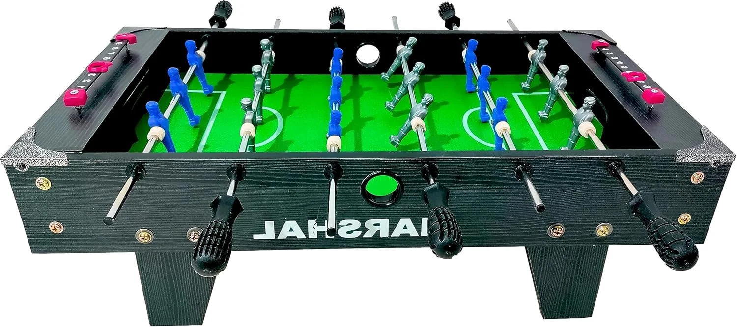 فوتبال دستی رومیزی تاشو و قابل حمل مارشال فیتنس - بازی مینی فوتبال دستی برای کودکان و بزرگسالان، مدل MF-TB68، ایده آل برای خانه و مسافرت فوتبال دستی رومیزی تاشو و قابل حمل مارشال فیتنس - بازی مینی فوتبال دستی برای کودکان و بزرگسالان، مدل MF-TB68، ایده آل برای خانه و مسافرت