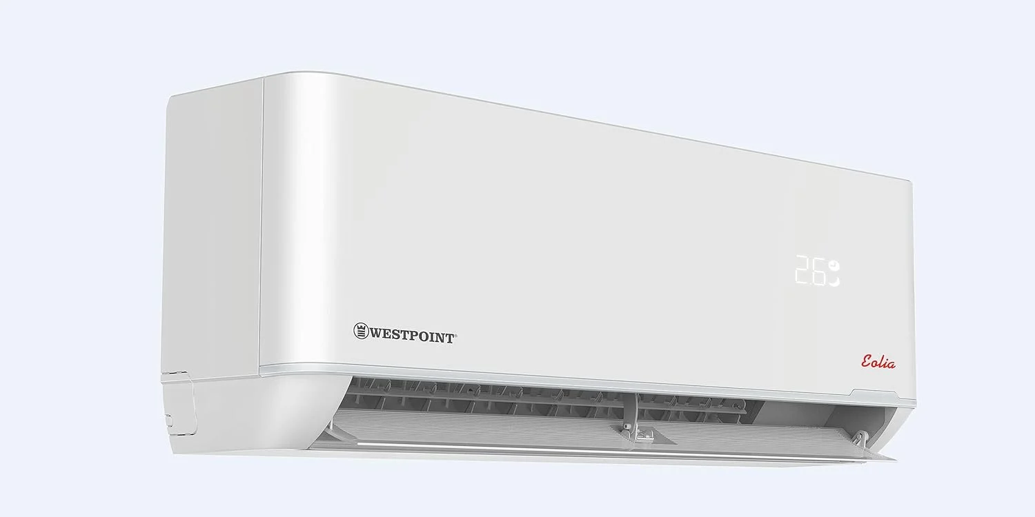 کولر گازی اسپلیت 2.0 تن وست پوینت، کمپرسور روتاری T3، 24000 BTU، گاز R410a، پره های طلایی، راه اندازی مجدد خودکار، فیلتر با قابلیت باز شدن از بالا، سفید مات - WST-24PRO