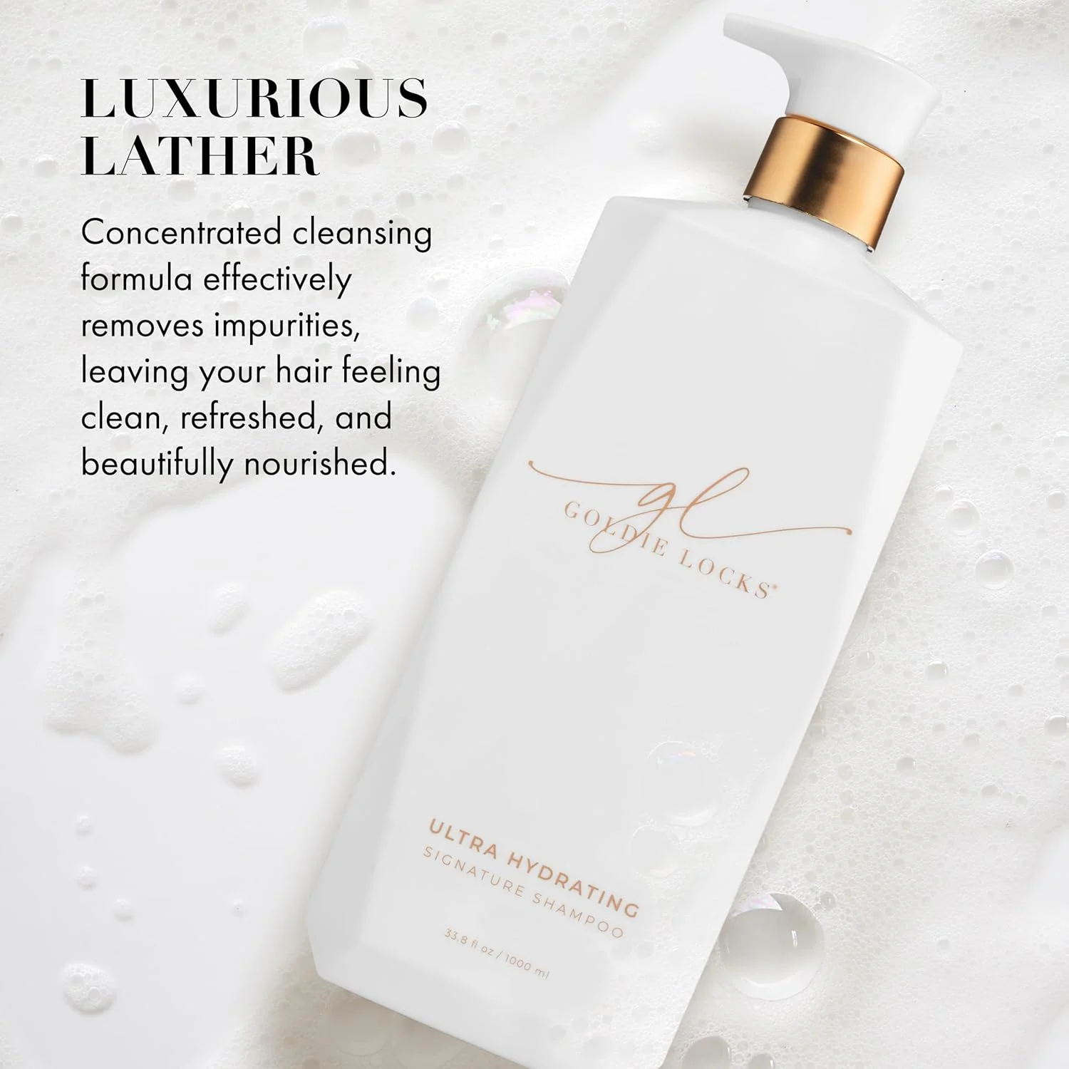 شامپو فوق آبرسان گلدن لاکس - فرمول مرطوب کننده بدون سولفات - حفظ بافت و درخشش - ایمن برای اکستنشن و موهای رنگ شده - بدون پروتئین - 1000 میلی لیتر شامپو فوق آبرسان گلدن لاکس - فرمول مرطوب کننده بدون سولفات - حفظ بافت و درخشش - ایمن برای اکستنشن و موهای رنگ شده - بدون پروتئین - 1000 میلی لیتر