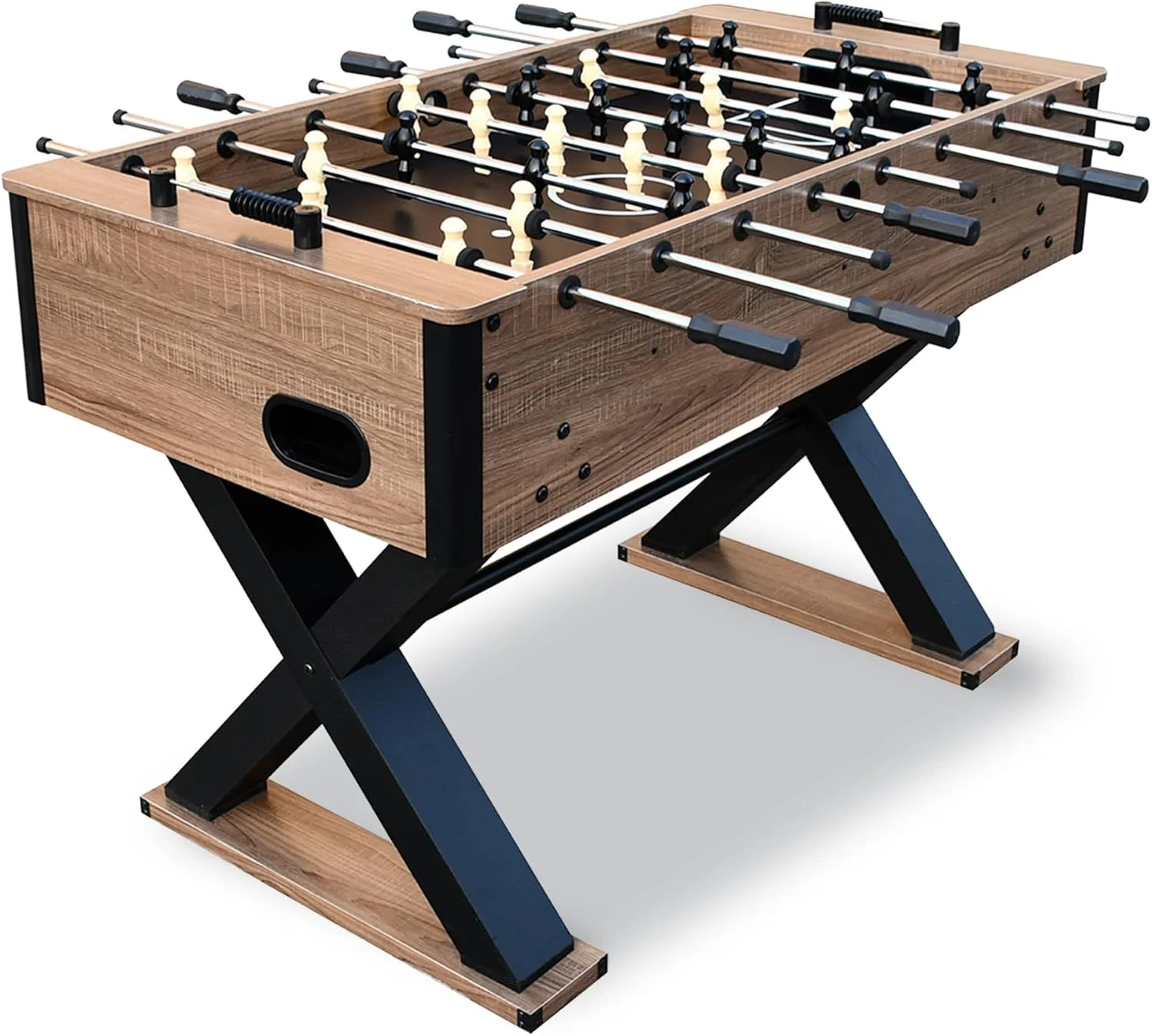 میز فوتبال دستی 48 اینچی Hathaway Fullerton، فوتبال دستی آرکید برای اتاق بازی، شامل (2) توپ فوتبال دستی ABS 36 میلیمتری، چوب دریفت (BG50330) میز فوتبال دستی 48 اینچی Hathaway Fullerton، فوتبال دستی آرکید برای اتاق بازی، شامل (2) توپ فوتبال دستی ABS 36 میلیمتری، چوب دریفت (BG50330)