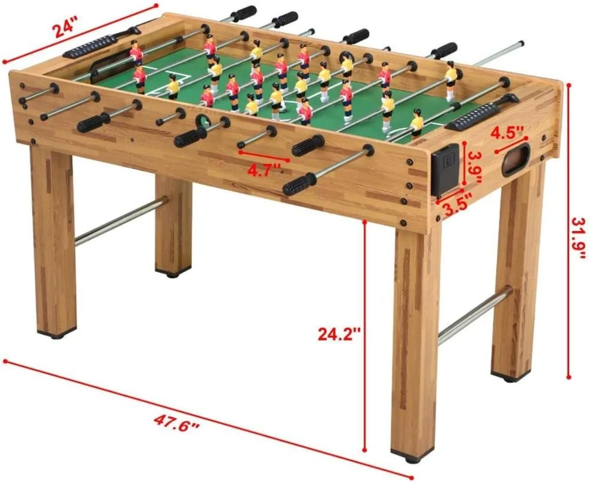 فوتبال دستی چوبی Honelevo، میله های فلزی معمولی، ایده هدیه بازی برای کودکان، سرگرمی خانوادگی برای مهمانی و کریسمس، همه برای تفریح کودکان فوتبال دستی چوبی Honelevo، میله های فلزی معمولی، ایده هدیه بازی برای کودکان، سرگرمی خانوادگی برای مهمانی و کریسمس، همه برای تفریح کودکان