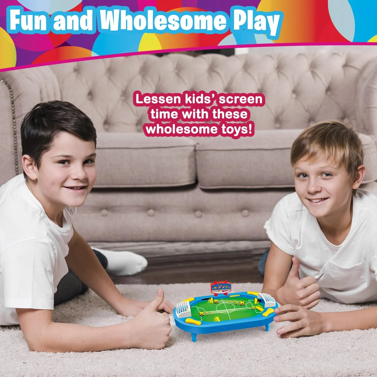 اسباب بازی بازی فوتبال دستی کوچک هوشمند خانگی برای یادگیری کودکان، بازی تعاملی رقابتی، ایده آل برای هدیه تولد اسباب بازی بازی فوتبال دستی کوچک هوشمند خانگی برای یادگیری کودکان، بازی تعاملی رقابتی، ایده آل برای هدیه تولد