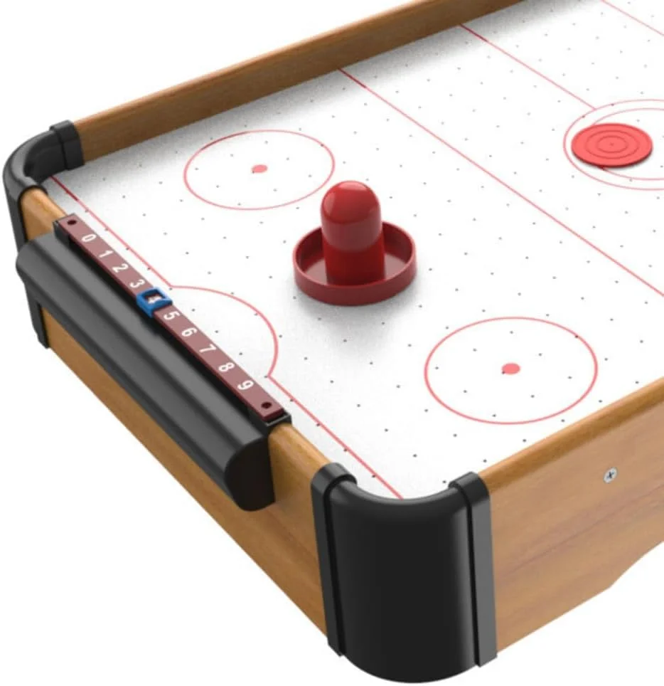 ایر هاکی رومیزی مینی آرکید - بازی تخته ای 22 اینچی برای دختران و پسران، با باتری کار می کند و شامل توپ و دسته توسط Hey Play ایر هاکی رومیزی مینی آرکید - بازی تخته ای 22 اینچی برای دختران و پسران، با باتری کار می کند و شامل توپ و دسته توسط Hey Play