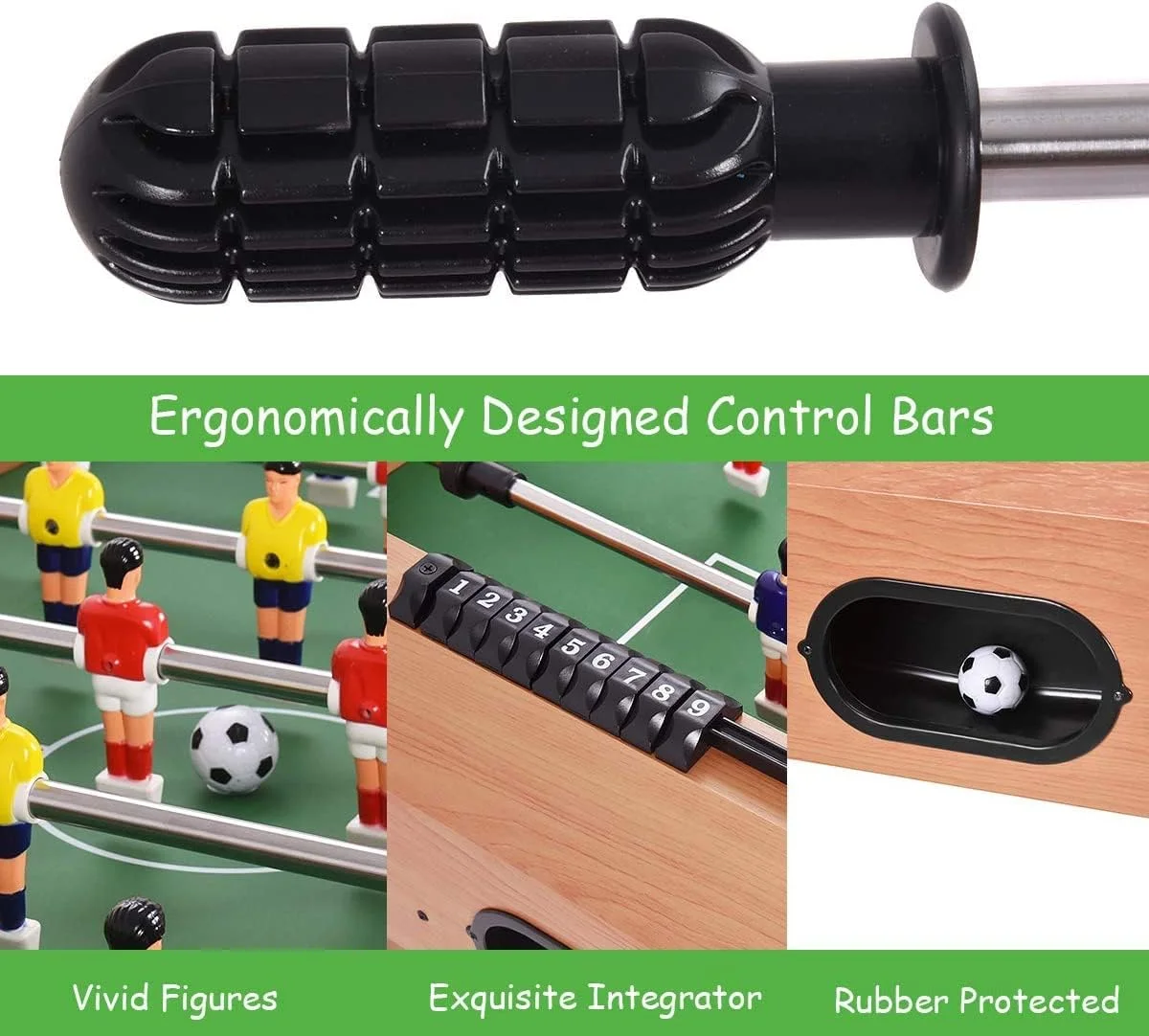 میز فوتبال دستی 48 اینچی Hanaiette، میز فوتبال چوبی، فوتبال دستی جام جهانی برای کودکان، بزرگسالان، گیم نت ها، اتاق بازی، بارها، مهمانی ها، شب های خانوادگی میز فوتبال دستی 48 اینچی Hanaiette، میز فوتبال چوبی، فوتبال دستی جام جهانی برای کودکان، بزرگسالان، گیم نت ها، اتاق بازی، بارها، مهمانی ها، شب های خانوادگی