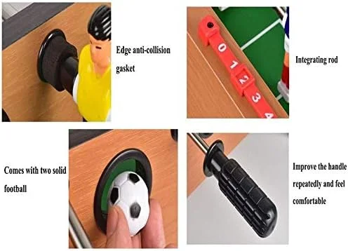 GSAGJsh ست بازی فوتبال دستی رومیزی خلاقانه با 4 پایه، بازی های سرگرم کننده برای همراهی کودکان GSAGJsh ست بازی فوتبال دستی رومیزی خلاقانه با 4 پایه، بازی های سرگرم کننده برای همراهی کودکان