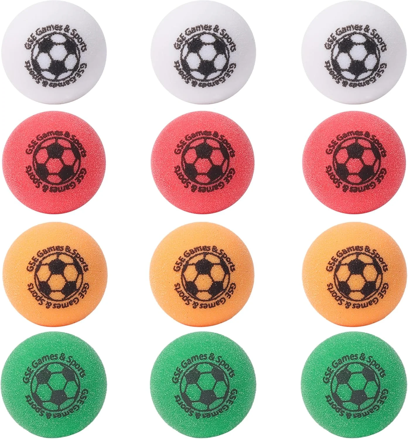 توپ های جایگزین فوتبال دستی سایز استاندارد GSE Games & Sports Expert، 1.365 اینچ، توپ های رسمی مسابقات فوتبال دستی، لوازم جانبی میز فوتبال دستی (چند رنگ - بسته 12 عددی) توپ های جایگزین فوتبال دستی سایز استاندارد GSE Games & Sports Expert، 1.365 اینچ، توپ های رسمی مسابقات فوتبال دستی، لوازم جانبی میز فوتبال دستی (چند رنگ - بسته 12 عددی)