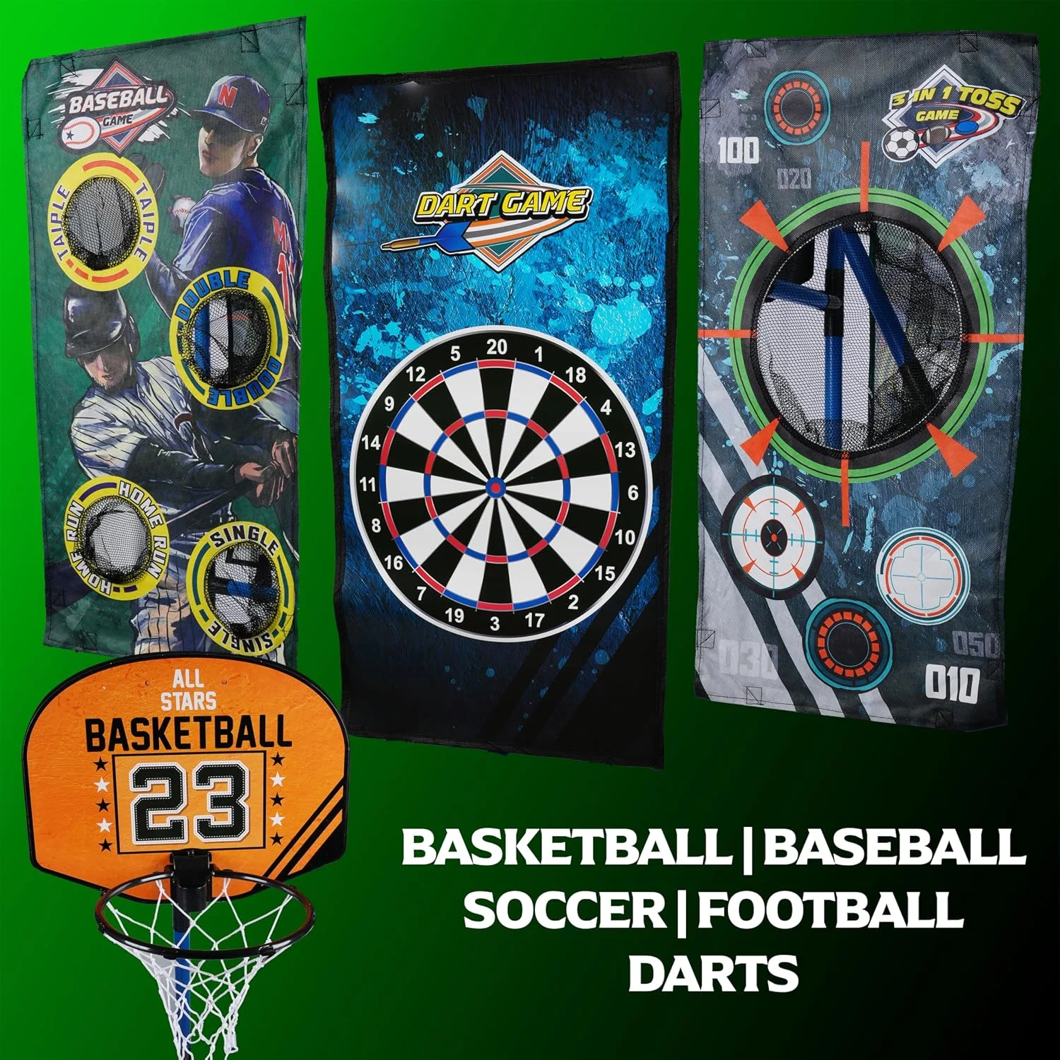 میز بازی 5 در 1 زرافه گرافیکی | مجموعه بازی ترکیبی برای خانه | میز فوتبال، بسکتبال، دارت، بیسبال و فوتبال برای کودکان | میز بازی ترکیبی 58 اینچی میز بازی 5 در 1 زرافه گرافیکی | مجموعه بازی ترکیبی برای خانه | میز فوتبال، بسکتبال، دارت، بیسبال و فوتبال برای کودکان | میز بازی ترکیبی 58 اینچی