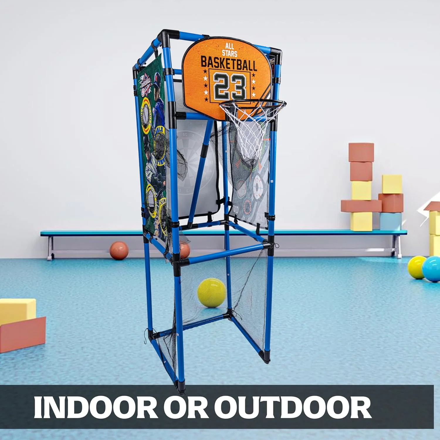 میز بازی 5 در 1 زرافه گرافیکی | مجموعه بازی ترکیبی برای خانه | میز فوتبال، بسکتبال، دارت، بیسبال و فوتبال برای کودکان | میز بازی ترکیبی 58 اینچی میز بازی 5 در 1 زرافه گرافیکی | مجموعه بازی ترکیبی برای خانه | میز فوتبال، بسکتبال، دارت، بیسبال و فوتبال برای کودکان | میز بازی ترکیبی 58 اینچی