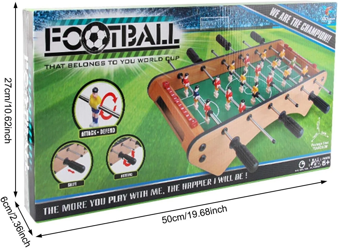 فوتبال دستی رومیزی، میز فوتبال چوبی برای بازی های سرگرم کننده خانوادگی فوتبال دستی رومیزی، میز فوتبال چوبی برای بازی های سرگرم کننده خانوادگی