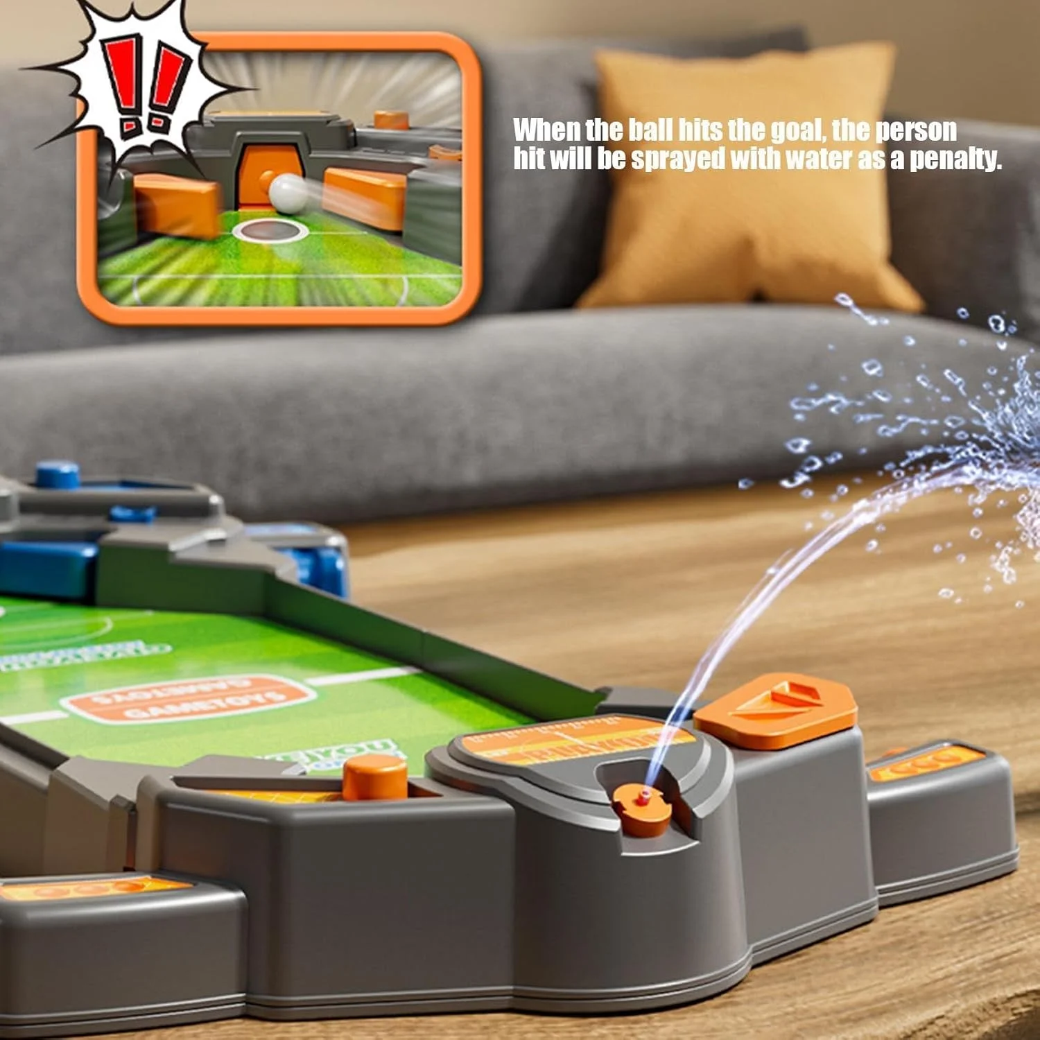 بازی فوتبال دستی، بازی پین بال فوتبال دستی با طراحی آبپاش، بازی تخته ای ورزشی فوتبال دستی برای بزرگسالان، کودکان، شب بازی خانوادگی، هدایای فوتبالی برای پسران