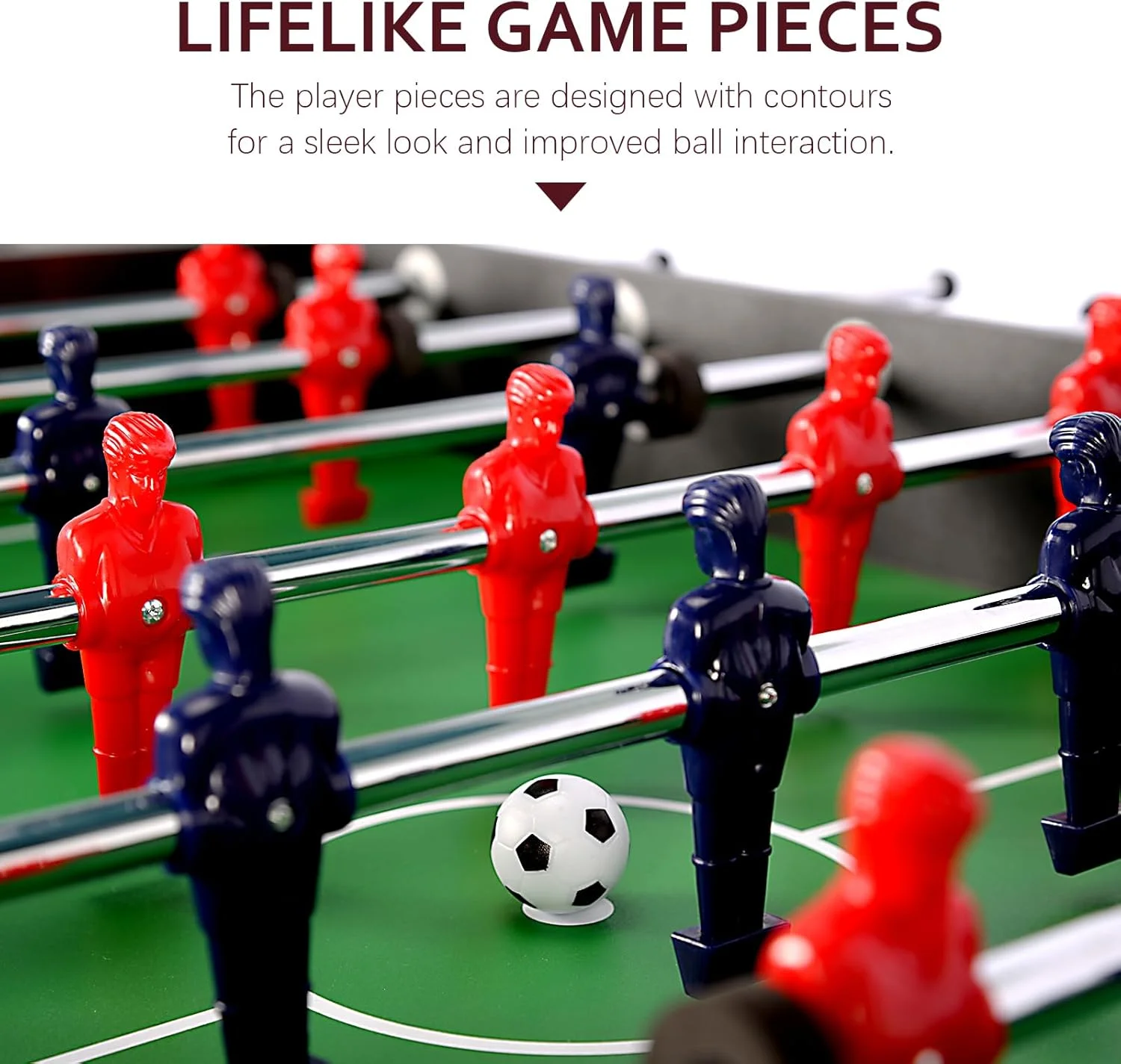 میز فوتبال دستی سایز بزرگ 48 اینچی، میز بازی فوتبال با توپ برای اتاق بازی، بزرگسالان، کودکان، خانواده میز فوتبال دستی سایز بزرگ 48 اینچی، میز بازی فوتبال با توپ برای اتاق بازی، بزرگسالان، کودکان، خانواده