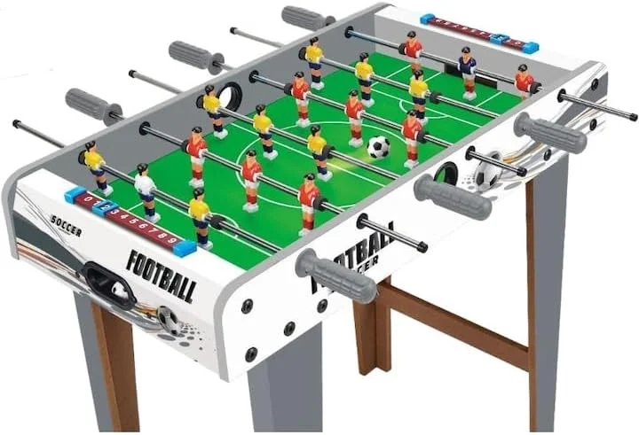 فوتبال دستی رومیزی، بازی ورزشی فوتبال برای کودکان و بزرگسالان - بازی سرگرم کننده خانوادگی فوتبال رومیزی با 2 توپ (تم سفید) فوتبال دستی رومیزی، بازی ورزشی فوتبال برای کودکان و بزرگسالان - بازی سرگرم کننده خانوادگی فوتبال رومیزی با 2 توپ (تم سفید)