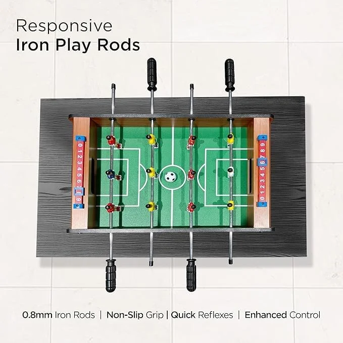 فوتبال دستی رومیزی اسباب بازی برای کودکان و بزرگسالان - ست میز فوتبال دستی - فوتبال دستی چوبی کوچک قابل حمل مناسب اتاق بازی، بار، مهمانی اداری و دورهمی خانوادگی مدل 2367 فوتبال دستی رومیزی اسباب بازی برای کودکان و بزرگسالان - ست میز فوتبال دستی - فوتبال دستی چوبی کوچک قابل حمل مناسب اتاق بازی، بار، مهمانی اداری و دورهمی خانوادگی مدل 2367