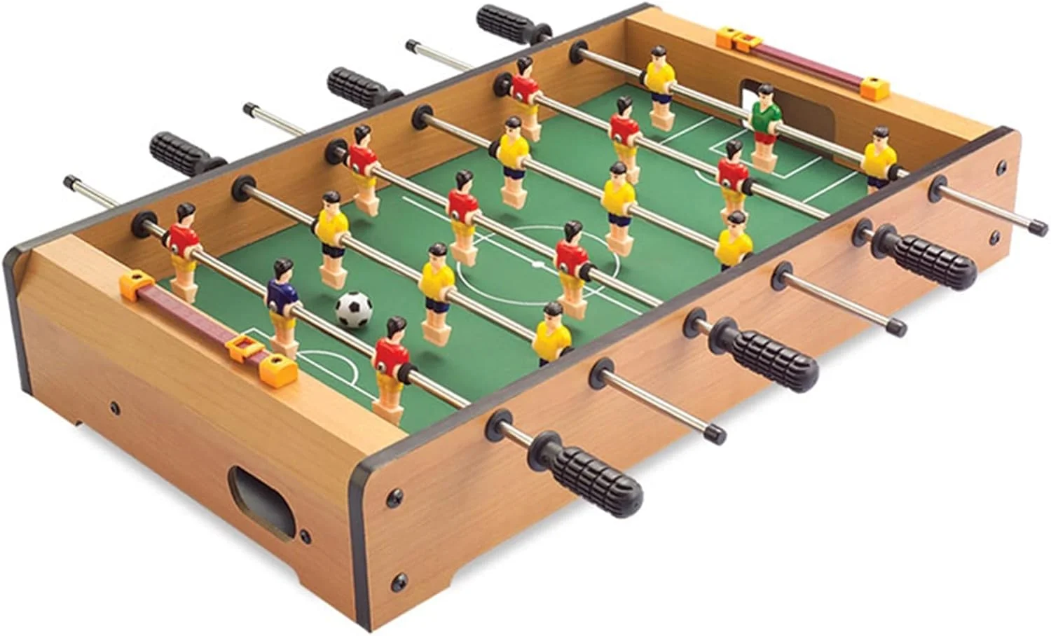 فوتبال دستی رومیزی کوچک، بازی فوتبال، مناسب کودکان و بزرگسالان، بازی فوتبال چوبی با 6 توپ، ضربه زننده های فوتبال، رومیزی Leunlee فوتبال دستی رومیزی کوچک، بازی فوتبال، مناسب کودکان و بزرگسالان، بازی فوتبال چوبی با 6 توپ، ضربه زننده های فوتبال، رومیزی Leunlee