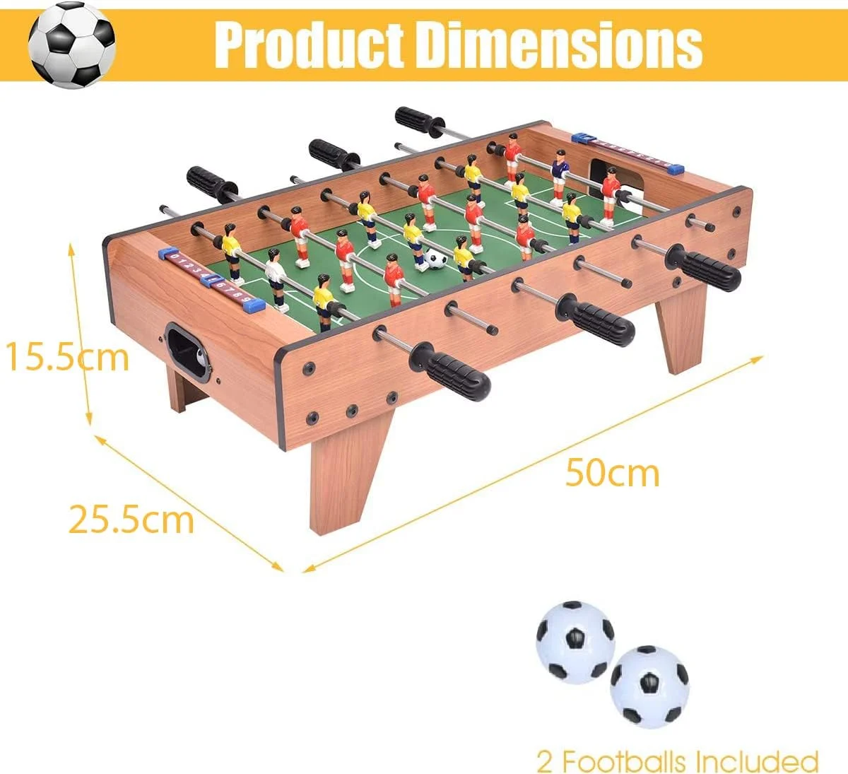 میز فوتبال دستی کوچک L&E، ست بازی فوتبال قابل حمل، میز فوتبال چوبی با مونتاژ آسان، ست فوتبال دستی رومیزی برای گیم نت ها، اتاق بازی، بارها، مهمانی ها، شب های خانوادگی میز فوتبال دستی کوچک L&E، ست بازی فوتبال قابل حمل، میز فوتبال چوبی با مونتاژ آسان، ست فوتبال دستی رومیزی برای گیم نت ها، اتاق بازی، بارها، مهمانی ها، شب های خانوادگی