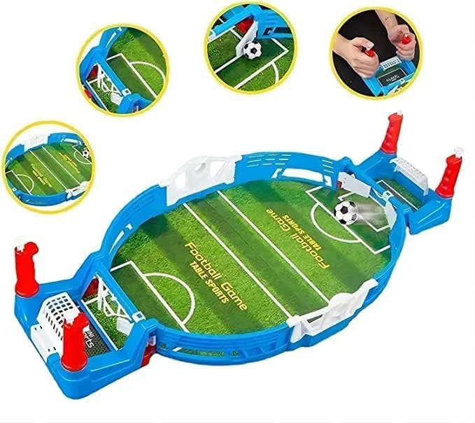 میز فوتبال دستی کوچک ECVV، کیت بازی مسابقه تخته ای فوتبال، بازی میز فوتبال، بازی تخته ای ورزشی رومیزی برای تفریح شبانه خانوادگی (55x28x11 سانتی متر)