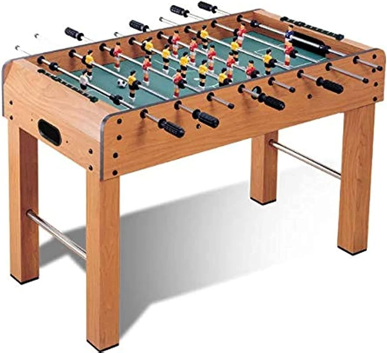 فوتبال دستی چوبی ایستاده EZPRO USA UAEbasics، میله های فلزی معمولی، ایده هدیه بازی برای کودکان، خانواده، بازی آرکید برای مهمانی، کریسمس، سایز متوسط SOC32