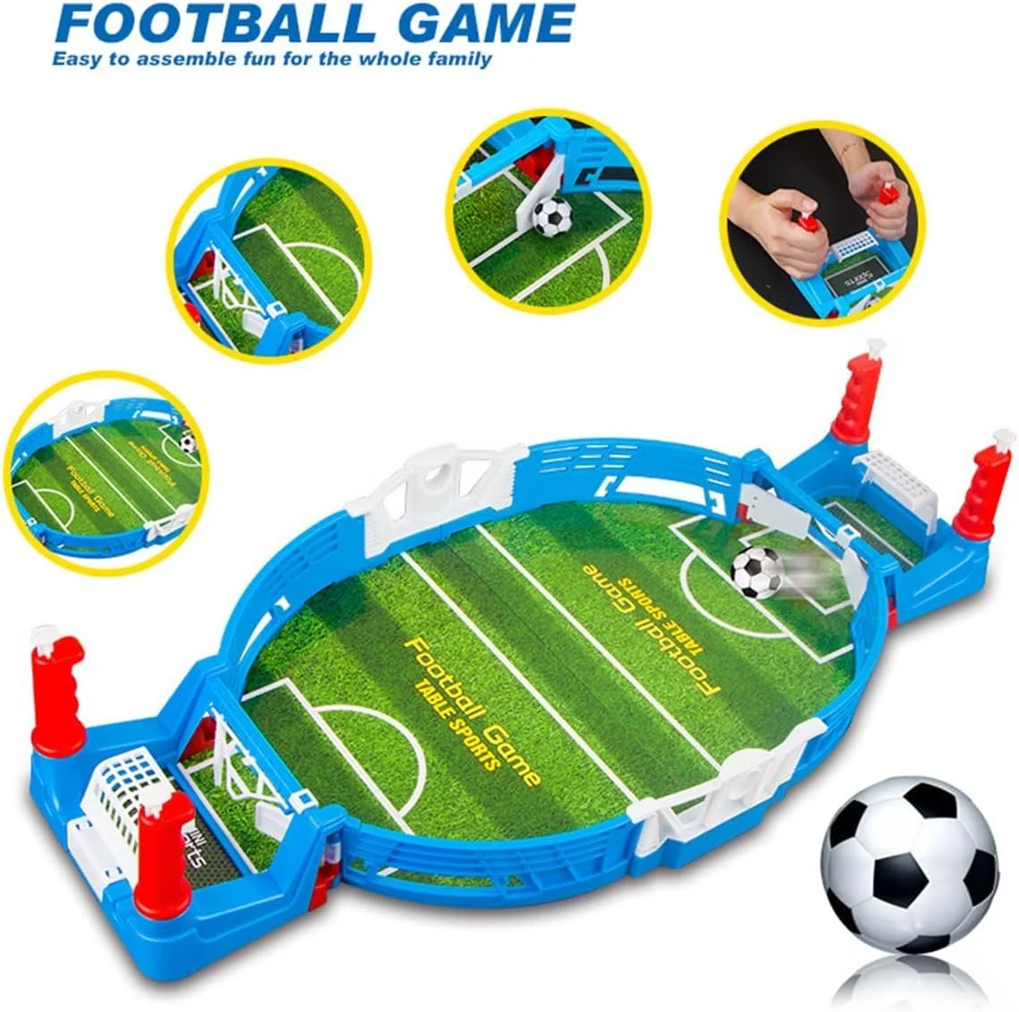 بازی فوتبال بزرگ ECVV (57 * 28.5 * 11 سانتی متر)، فوتبال دستی رومیزی برای اتاق بازی فوتبال دستی داخلی، بازی تخته ای ورزشی فوتبال دستی برای کودکان، بزرگسالان، شب بازی خانوادگی سرگرم کننده بازی فوتبال بزرگ ECVV (57 * 28.5 * 11 سانتی متر)، فوتبال دستی رومیزی برای اتاق بازی فوتبال دستی داخلی، بازی تخته ای ورزشی فوتبال دستی برای کودکان، بزرگسالان، شب بازی خانوادگی سرگرم کننده