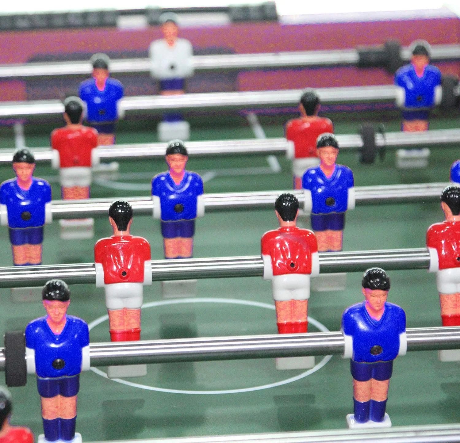 فوتبال دستی چوبی ایستاده EZPRO USA UAEbasics، میله های فلزی معمولی، ایده هدیه بازی برای کودکان، خانواده، بازی آرکید برای مهمانی، کریسمس، سایز متوسط SOC32