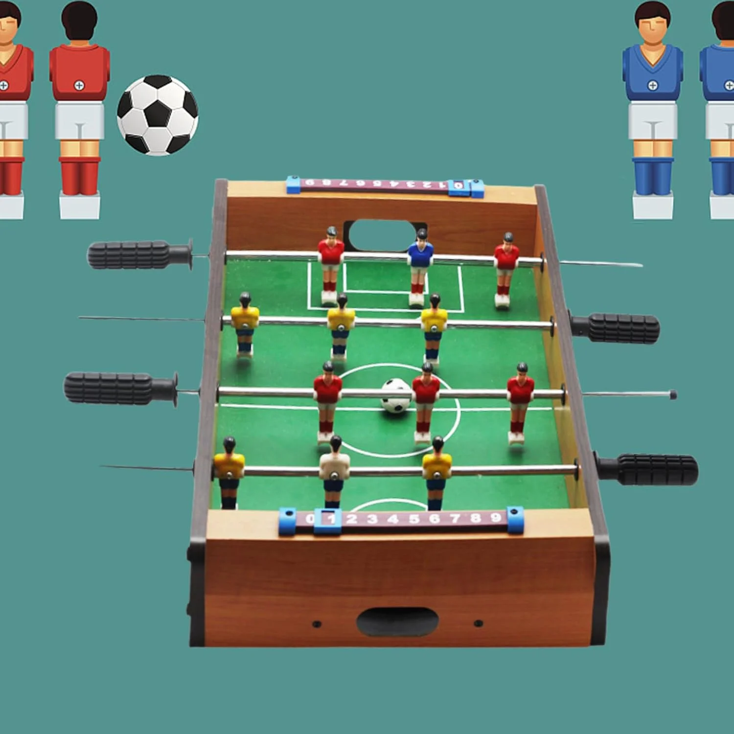 فوتبال دستی - فوتبال دستی رومیزی قابل حمل | فوتبال دستی تقویت هماهنگی چشم و دست، پرورش ادراک، تعمیق تعامل والدین و فرزندان برای دختران، پسران، کودکان، خانه فوتبال دستی - فوتبال دستی رومیزی قابل حمل | فوتبال دستی تقویت هماهنگی چشم و دست، پرورش ادراک، تعمیق تعامل والدین و فرزندان برای دختران، پسران، کودکان، خانه
