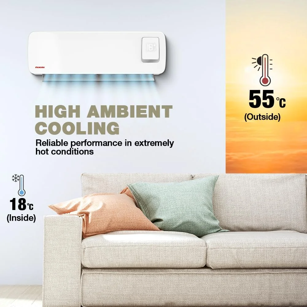 کولر گازی اسپلیت نیکای 1.5 تن، 18000 BTU، کمپرسور گرمسیری T3، صرفه جویی در انرژی، راه اندازی مجدد خودکار، سرمایش کارآمد - NSAC18138E22 (بازسازی شده) کولر گازی اسپلیت نیکای 1.5 تن، 18000 BTU، کمپرسور گرمسیری T3، صرفه جویی در انرژی، راه اندازی مجدد خودکار، سرمایش کارآمد - NSAC18138E22 (بازسازی شده)