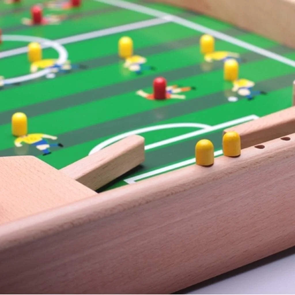 فوتبال دستی اراست مدل Playoff، بازی فوتبال برای کودکان و بزرگسالان با دستگیره های ارگونومیک، امتیازدهی آنالوگ و تراز کننده پایه LEOWE