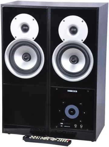 سیستم صوتی ZEC مدل ZMS 500، بلندگوهای استریو اکتیو با کنترل از راه دور، مشکی، سیستم بلندگوی چندرسانه‌ای کارائوکه، دارای کارت‌خوان USB/SD برای پخش آسان محتوای ذخیره شده در دستگاه‌های سازگار