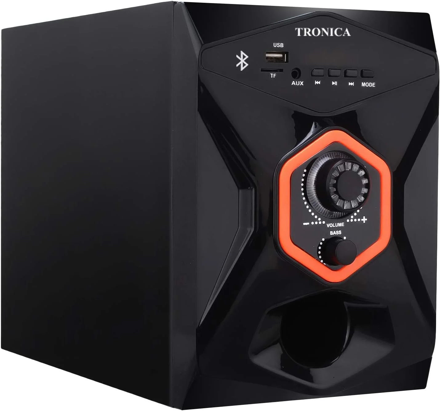 سیستم بلندگوی سینمای خانگی بلوتوثی 5.1 کاناله 3500 واتی سری کینگ ترونیکا با ساب ووفر قدرتمند، اتصال بی‌سیم، USB و کنترل از راه دور - ایده آل برای تلویزیون، کامپیوتر، لپ تاپ و تلفن