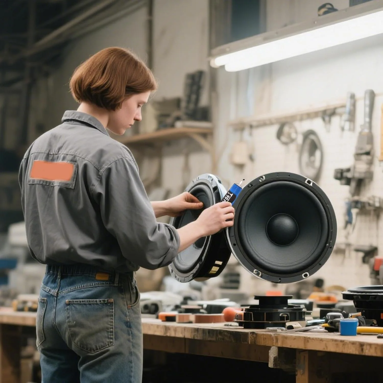 چسب بلندگو | چسب با عملکرد بالا، درزگیر مشکی با عملکرد بالا، تعمیر تجهیزات بلندگو با پیوند قوی برای مردان، زنان و بزرگسالان