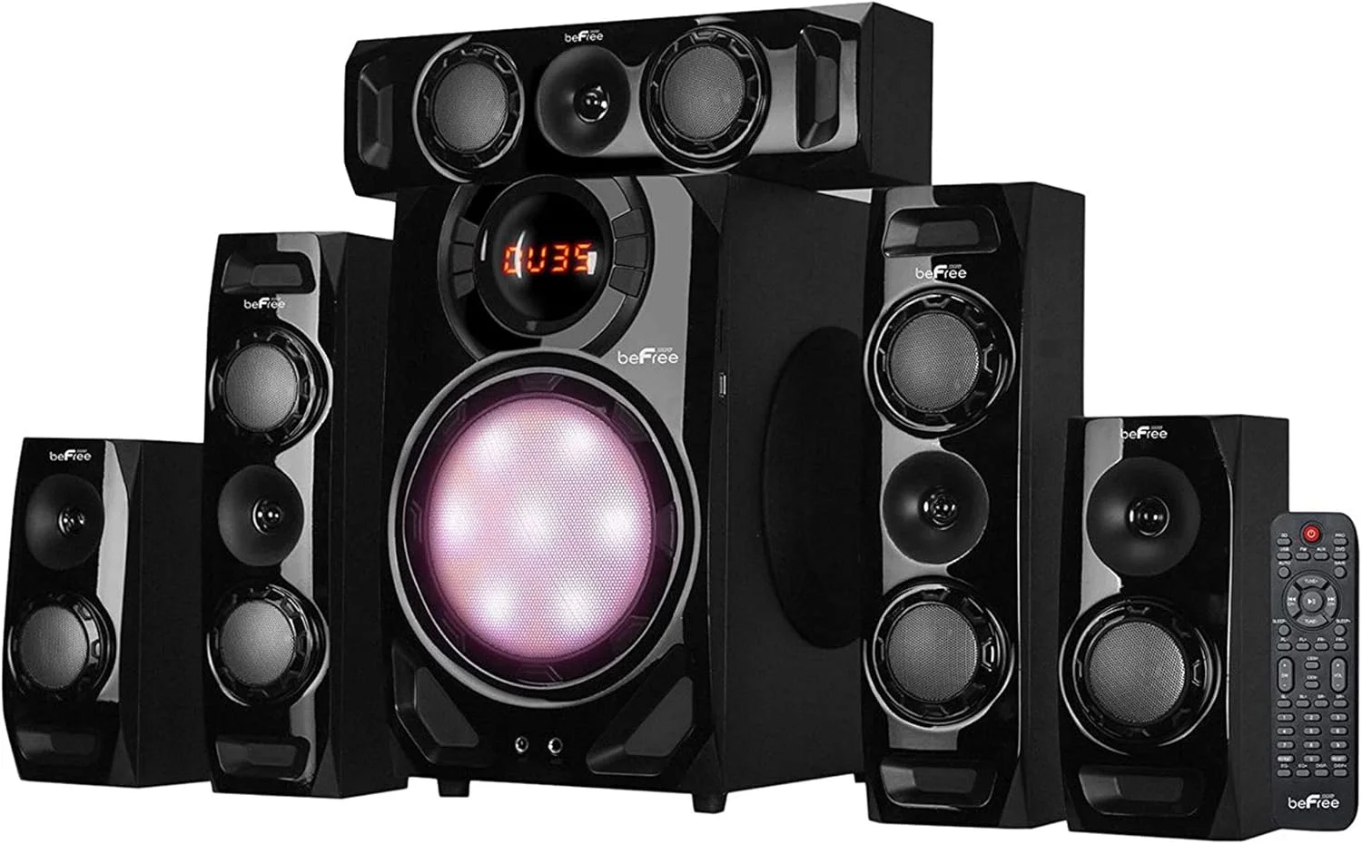 سیستم بلندگوی بلوتوث صدای فراگیر 5.1 کاناله beFree Sound - مشکی