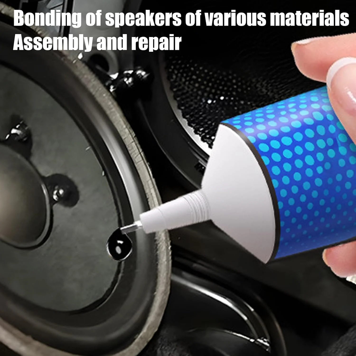 چسب بلندگو - چسب چند منظوره - درزگیر دقیق با پیوند قوی مشکی برای تعمیرات الکترونیک بلندگو خانه زنان و مردان بزرگسال