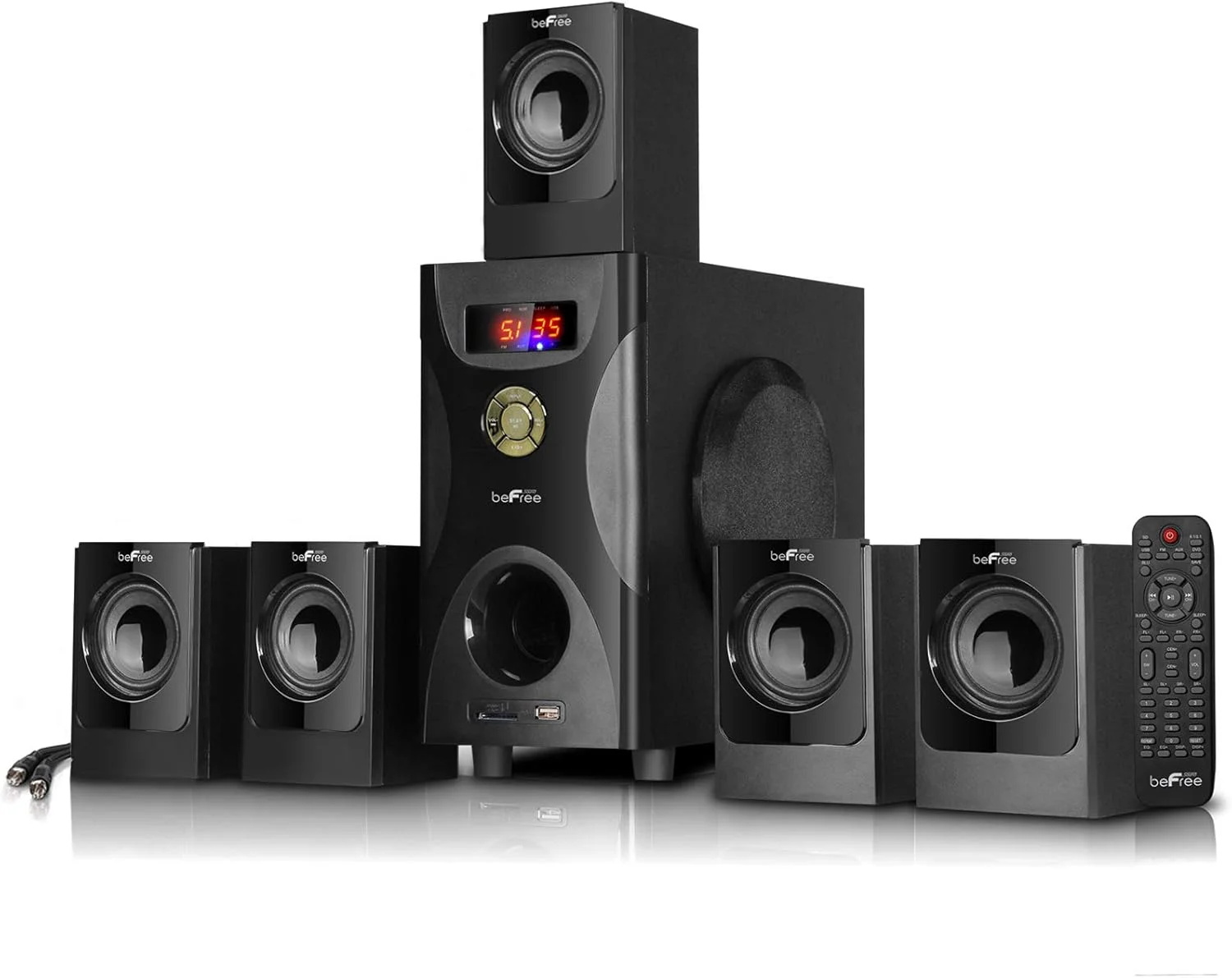 سیستم بلندگوی بلوتوث صدای فراگیر 5.1 کاناله beFree Sound - مشکی