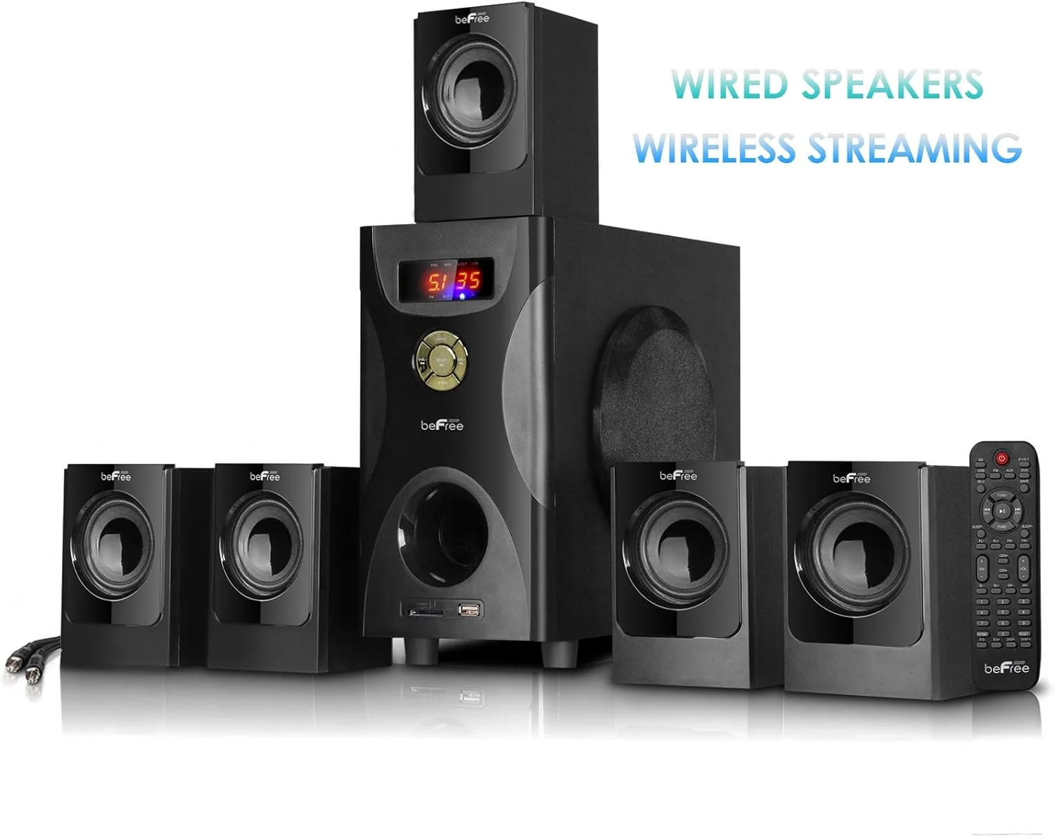 سیستم بلندگوی بلوتوث صدای فراگیر 5.1 کاناله beFree Sound - مشکی