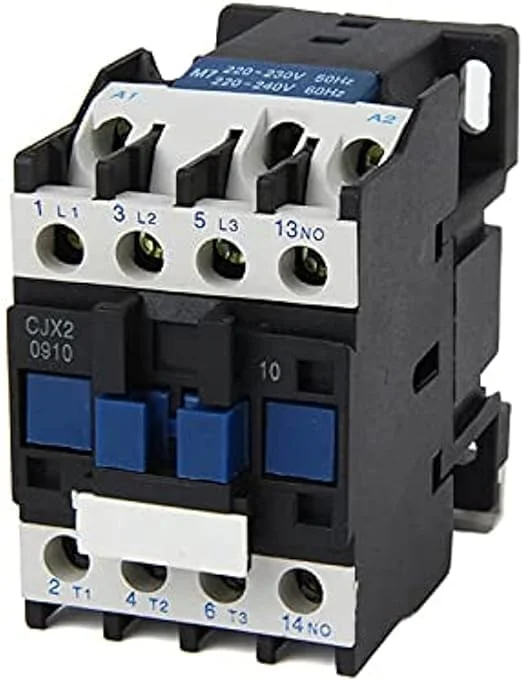 کنتاکتور AC مدل CJX2D0910M7 با بوبین 220 ولت 50/60 هرتز، 3 پل 4 کیلووات - 380/415 ولت 5 اسب بخار - 460 ولت